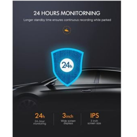 Apeman C860 1520P Dual Dash Cam with Front and Rear Camera - Picture 7 of 11